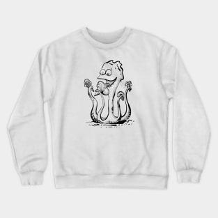 Alien with ice cream Crewneck Sweatshirt